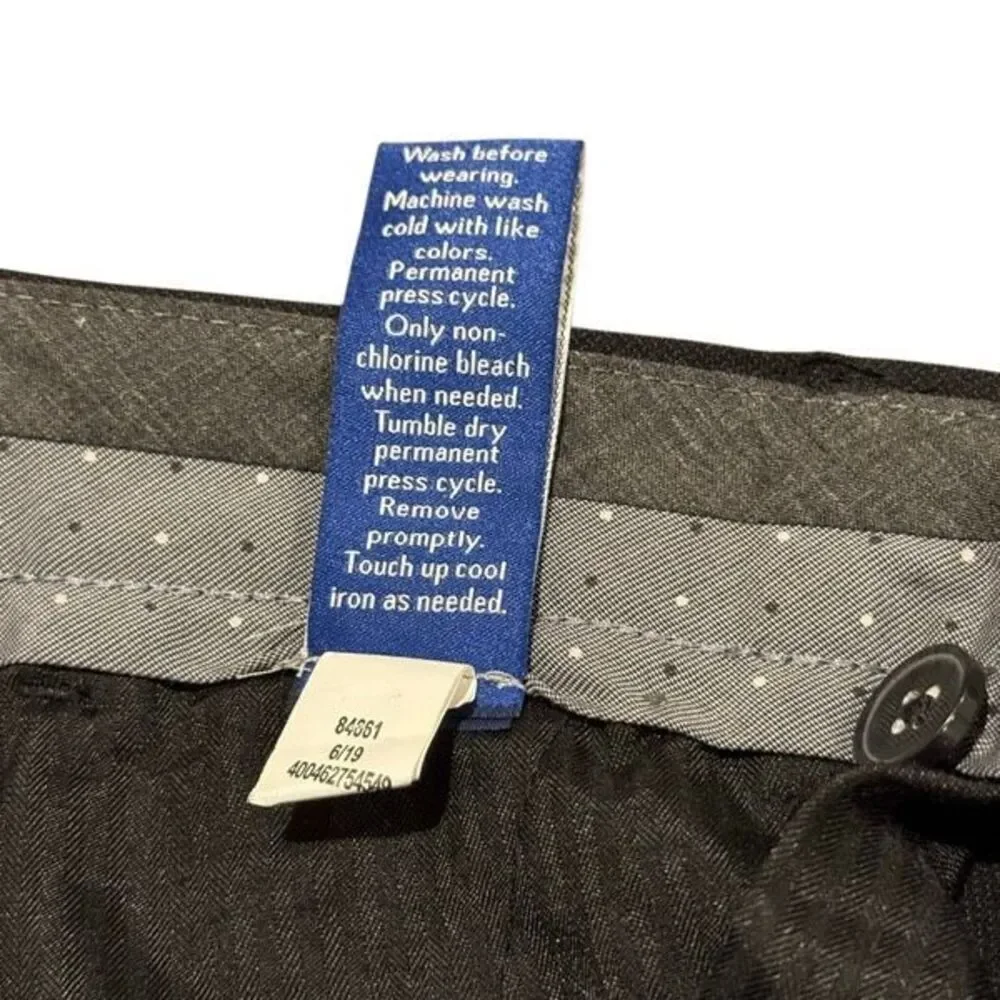Apt. 9 Extra-Slim Fit Black Gray Dress Suit Pants Men’s 28/30
